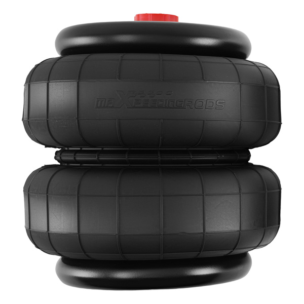 Pair 2500 lb 1/2"npt Single Port Air Suspension Bags + Air Line + Air Fitting-5
