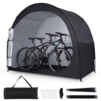 83英寸×48英寸×67英寸户外自行车存放帐篷棚防水自行车套，适用于2辆自行车