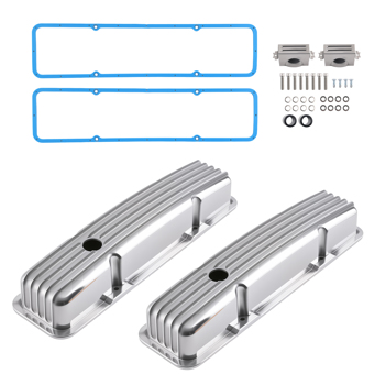 Aluminum Valve Covers fit for Chevy 283 302 305 327 350 400 SBC Short Bolt