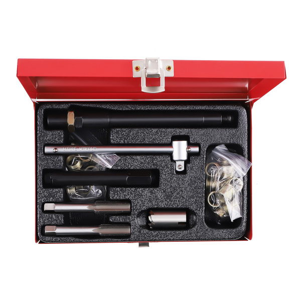 14mm Spark Plug Thread Repair Kit Rethreading Tool Set fit for Car/Truck/Lawn Mower-3