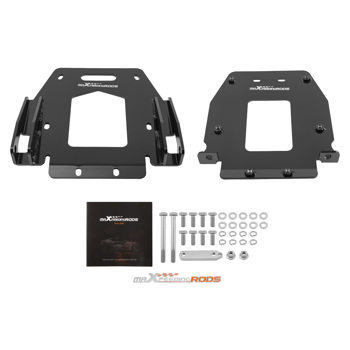 Front Plow Mount fit for Polaris General 1000 2016-2018 Steel Black Powder Coated
