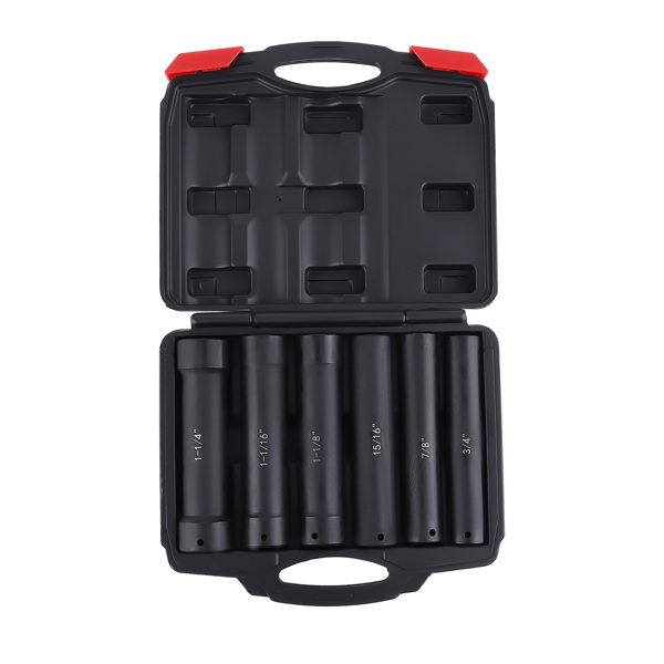 1/2 Inch Drive Heavy Duty Extended Length Extra-Deep Length Impact Socket Set-4