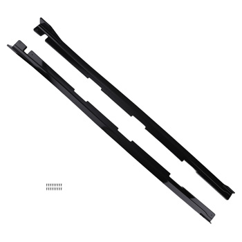 Side Skirt Body Extension Panel Kit fit for Honda Civic 10th 2016-21 Gloss Black ABS
