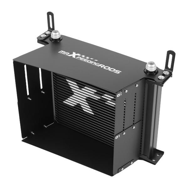 30 Row Aluminum Universal Transmission Oil Cooler AN10 with Complete Fitting Kit-1