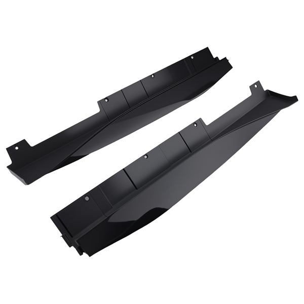Black PP Side Skirt Rocker fit for Chevrolet Camaro RS SS 2016-2022 ZL1 Style 2PC-1