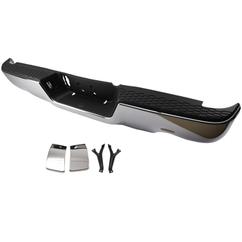 Chrome Rear Bumper fit for Ram 1500 2009-2018 w/ Dual Exhaust 68049740AB-PFM