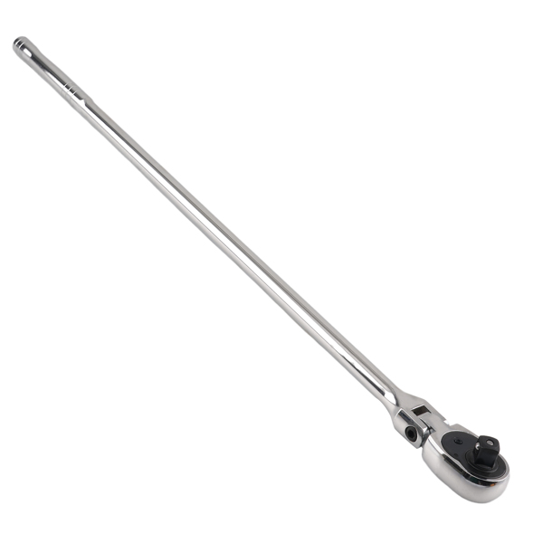 1/2in Drive Extra Long Flex Ratchet Handle 24in 72 Teeth Reversible Chrome-2