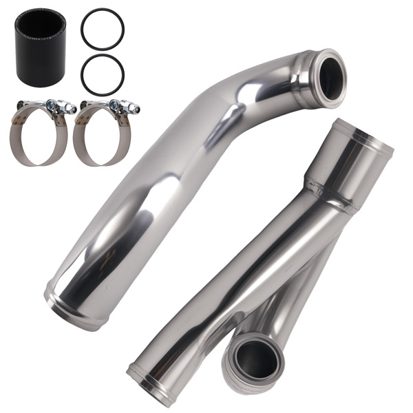 2" Turbo Outlet Charge Pipe Kit  fit for BMW 2007-2013  335i 335is N54 3.0L Sliver-6