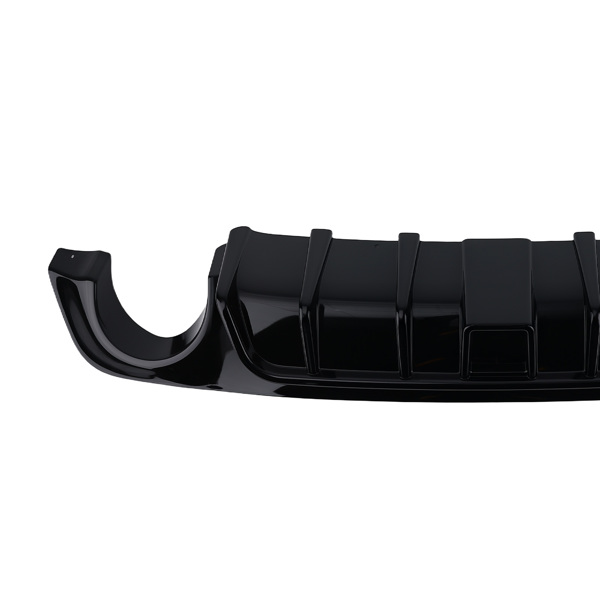 Rear Bumper Diffuser Lip W/ Brake LED fit for 2018 19-2023 Infiniti Q50 Glossy Black-2