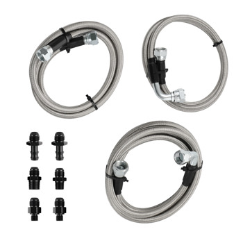 47RE Transmission Cooler Lines Kit  Heavy Duty fit for 96-2002 Dodge Ram 5.9L