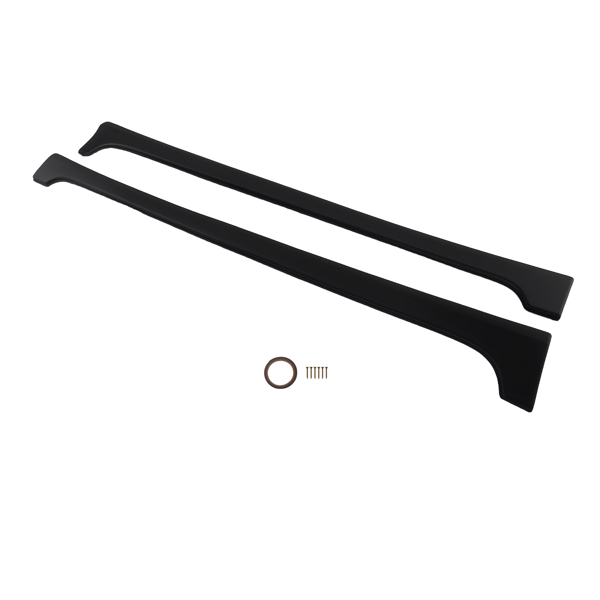 Side Skirt Body Kit Panel fit for Honda Civic 4Dr 2012-15 Black ABS Extension-6