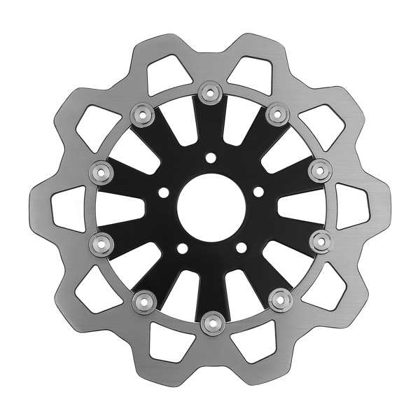 11.8 inch Front Brake System fit for Harley-Davidson Trike Touring 2009-2019 Black-1