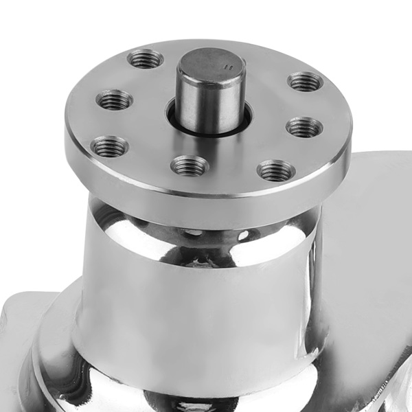 Short Water Pump Assembly fit for Chevrolet 283-350 V8 1955-1972 Chrome Pulley Kit-5