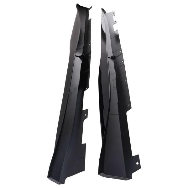 Black PP Side Skirt Rocker fit for Chevrolet Camaro RS SS 2016-2022 ZL1 Style 2PC-5