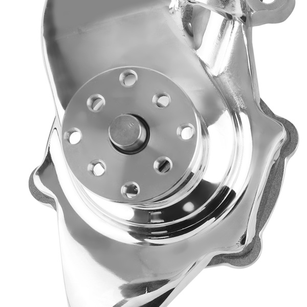 Short Water Pump Assembly fit for Chevrolet 283-350 V8 1955-1972 Chrome Pulley Kit-1