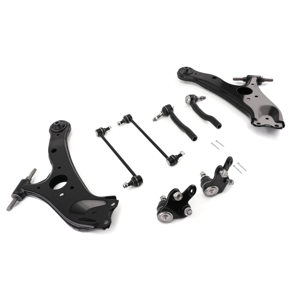 6pc Front Lower Control Arm Sway Bar Links Tie Rods fit for 2011-2020 Toyota Sienna-6