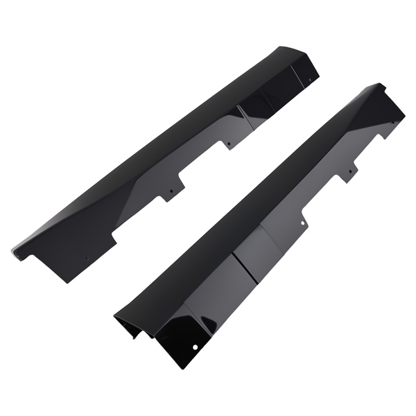 Black PP Side Skirt Rocker fit for Chevrolet Camaro RS SS 2016-2022 ZL1 Style 2PC-2