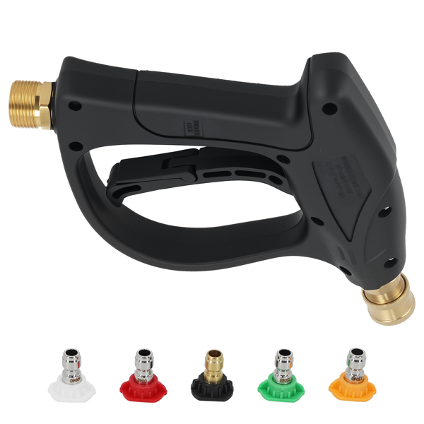 Durable Spray Gun M22 14mm with 5 Quick Change Tips Aluminum Construction-6