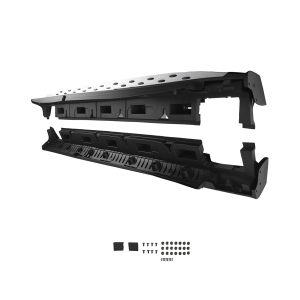 Nerf Bar Side Steps fit for Mercedes ML350 W166 12-15 GLE 16-18 Black Heavy Duty-6