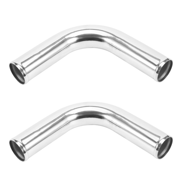 64mm Aluminum Universal Turbo Intercooler Piping Tube Kit + Elbow Hose 2.5"-4