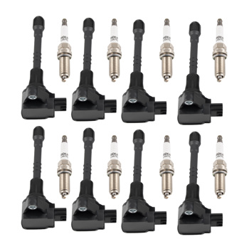 8X Ignition Coil + Spark Plugs fit for Infiniti QX56 QX80 Nissan Armada V8 5.6L 12V