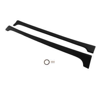 Side Skirt Body Kit Panel fit for Honda Civic 4Dr 2012-15 Black ABS Extension