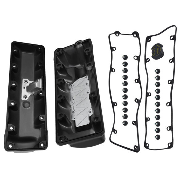 Pair Aluminum Valve Cover Set fit for Ford E-150 E-250 F-150 Lincoln Town Car 4.6L-6