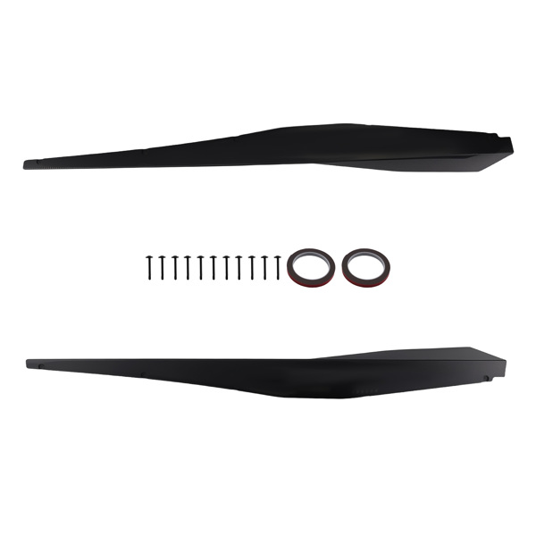Black Side Skirt Extension Set fit for Corvette C8 20-2022 Body Panel Carbon Look-6