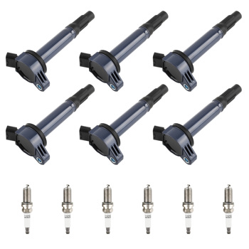 Pack of 6  Ignition Coil + Spark Plugs fit for Lexus RX450h 3.5L V6 2010-2015 UF487