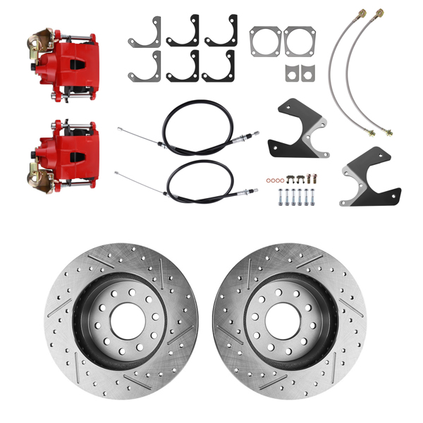 Complete Disc Brake Conversion Kit Rear fit for Oldsmobile Vista Cruiser 1964 - 1972-6
