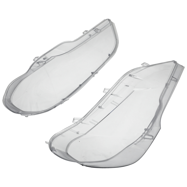 Pair Headlight Lens Cover fit for BMW X5 E70 2007-2013 Left Right Front 63117288995-6