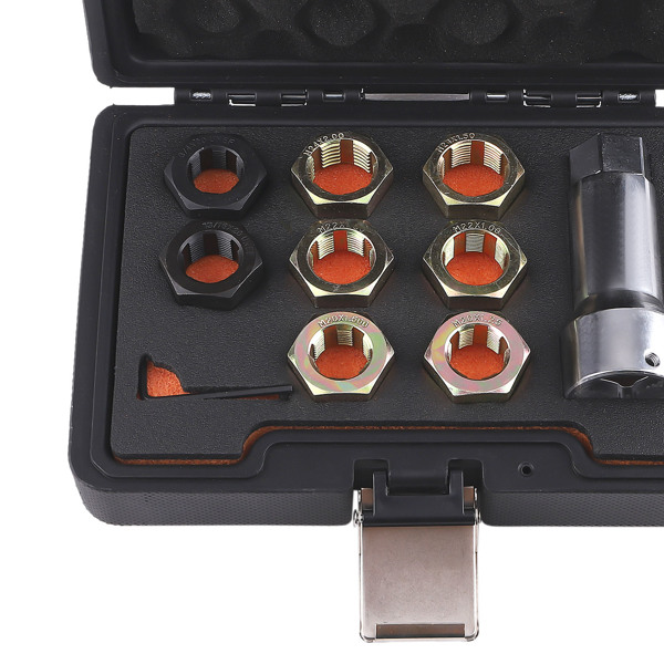 8x Thread Chaser Set fit for Axle/Wheel Studs M20x1.25-M24x2.0 + Extension Bar-1
