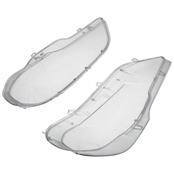 Pair Headlight Lens Cover fit for BMW X5 E70 2007-2013 Left Right Front 63117288995