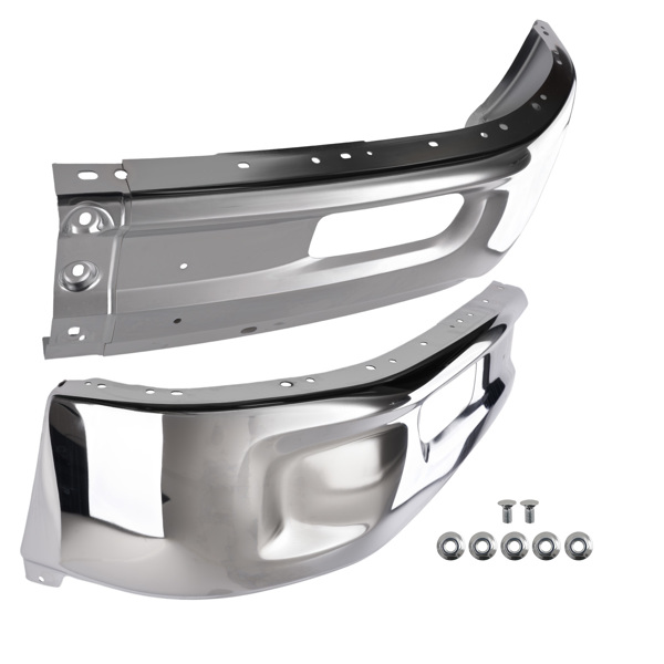 Chrome Front Bumper Bar fit for Ram 1500 Classic 2019-2023 Split 68160855AC-6