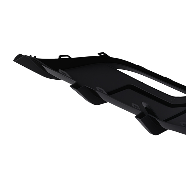 Gloss Black Rear Bumper Diffuser Lip W/ Light Body Kit fit for Tesla Model 3 2024+-2
