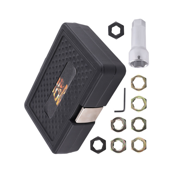 8x Thread Chaser Set fit for Axle/Wheel Studs M20x1.25-M24x2.0 + Extension Bar-6