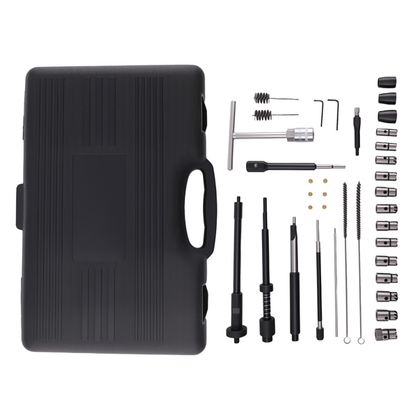 35 PCS Diesel Injector Seat Cutter Set and Manhole Cleaning Set 13 Seat Cutters-6