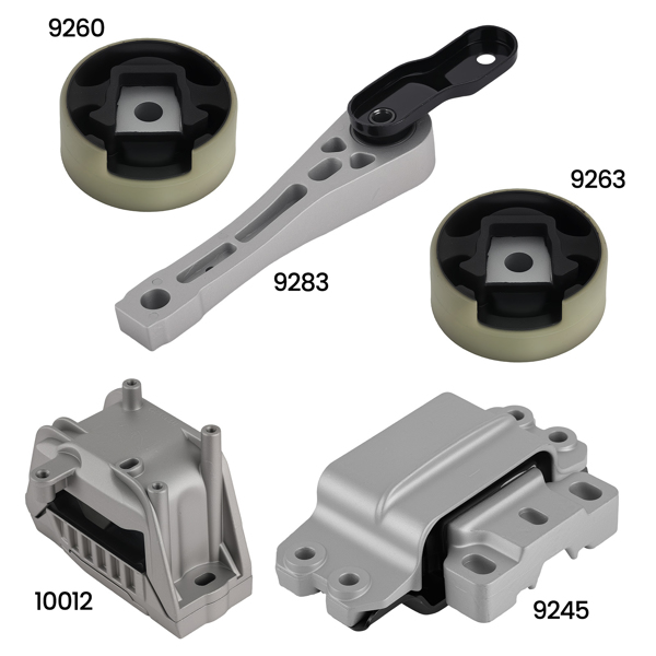 Complete Engine Mount Set fit for Volkswagen Jetta Rabbit L5 2.5L Manual Auto Trans-6