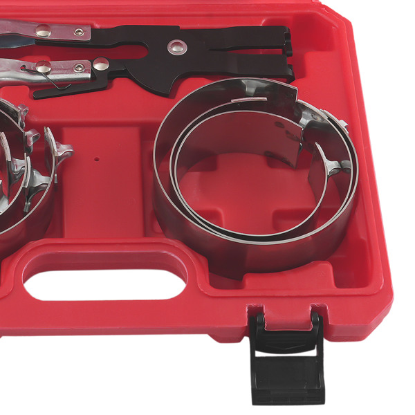 7-Piece Piston Ring Compressor 73-111mm fit for Car Engine Service Ratchet Set-1
