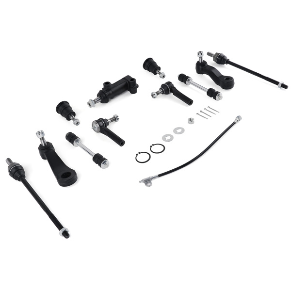 11pcs Front Tie Rods Pitman Idler Arm Kit fit for 2003-2008 Chevy Express 2500 3500-6