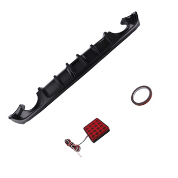 Rear Bumper Diffuser W/ Led Brake Light Carbon Fiber fit for Infiniti Q60 2017-22