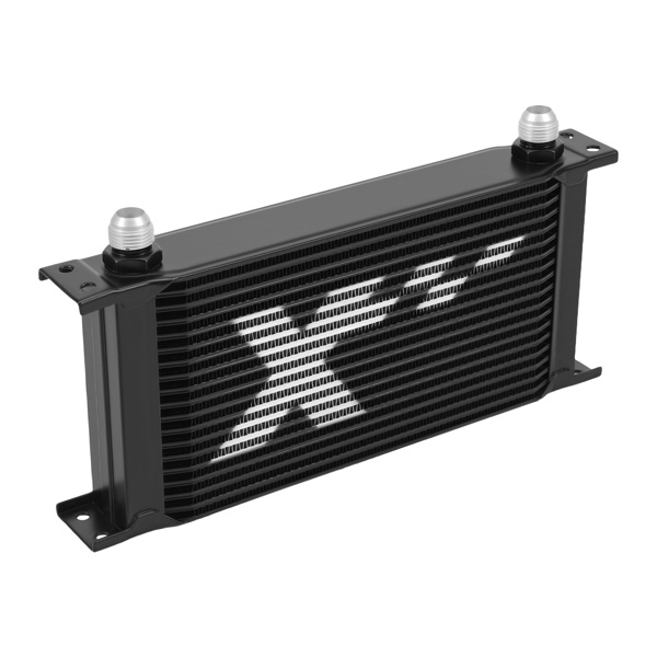 Universal 19 Row Transmission Cooler 10AN Stacked Plate Oil Cooler Aluminum Kit-2