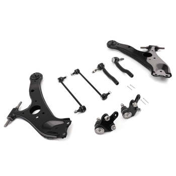 6pc Front Lower Control Arm Sway Bar Links Tie Rods fit for 2011-2020 Toyota Sienna