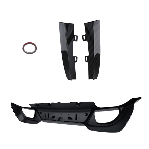 Rear Bumper Lip Diffuser fit for 2019-2022 BMW 3 Series G20 M Sport Carbon Fiber-6