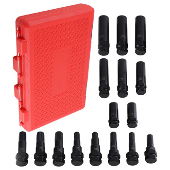 16-Piece Locking Lug Master Key Set, SAE and Metric Wheel Lock Removal Kit New