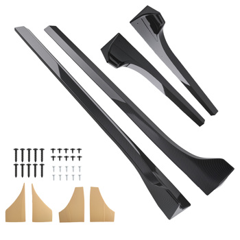 ABS Side Skirt Body Kit fit for Tesla Model 3 17-23 Black Extension Panel 2PCS