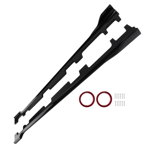Side Body Extension Lip Panel Kit fit for Honda Accord 18-22 EX-L Sport Black-6