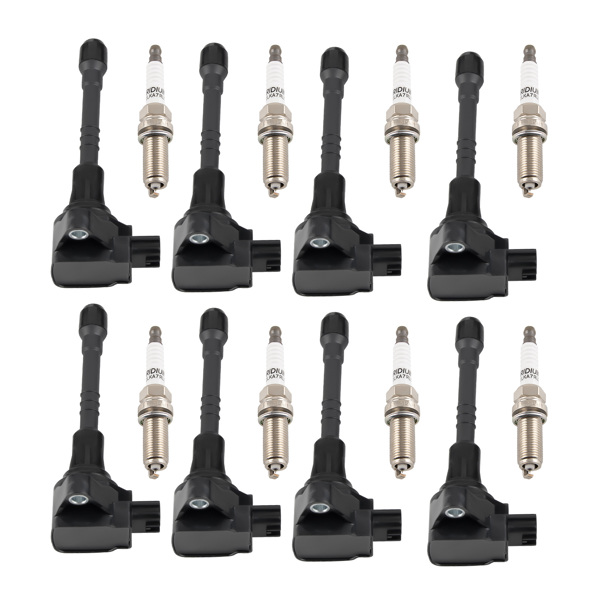 8X Ignition Coil + Spark Plugs fit for Infiniti QX56 QX80 Nissan Armada V8 5.6L 12V-6