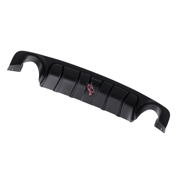 Rear Bumper Diffuser Lip W/ Brake LED fit for 2018 19-2023 Infiniti Q50 Glossy Black-6