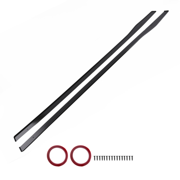Side Skirts fit for Benz C-Class W205 C205 A205 W204 S204 2015-21 Black ABS  Plastic